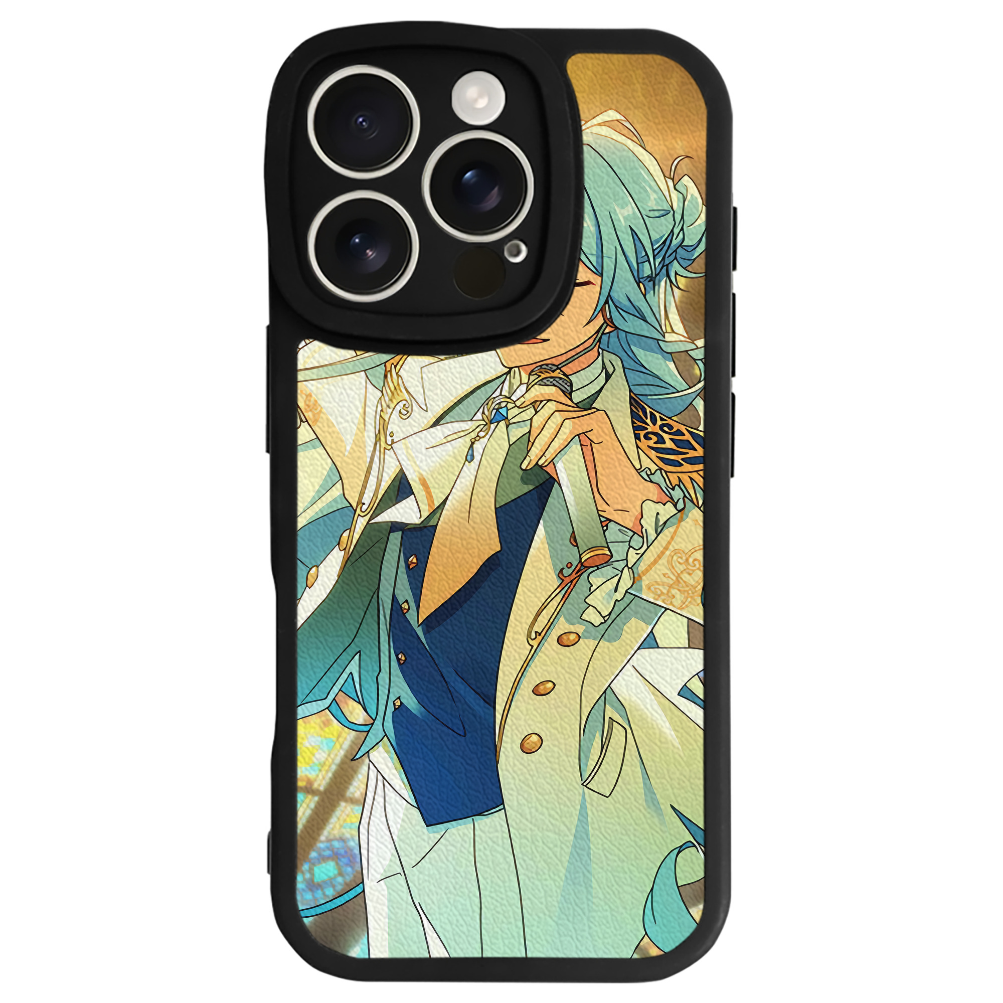 （画像用） あんさんぶるスターズ! Ensemble Stars 【iPhone 16シリーズ対応】シリコンスマホケース（レザー調） 材質：シリコン